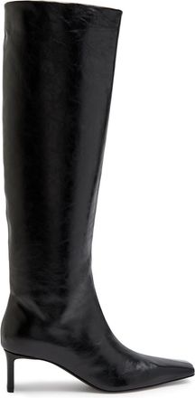 Khaite Ona 55 Womens Designer Leather Black Knee-high Boots UK8 - 41 (IT41 / UK8)