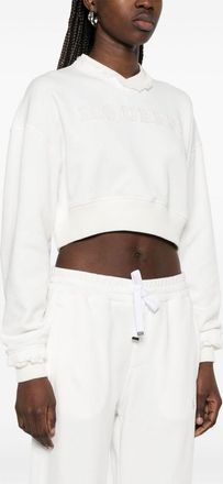 Alexander McQueen Alexander Mcqueen Womens 100% Cotton Cozy Sweater - Ivory - Size EU 36 (Womens)