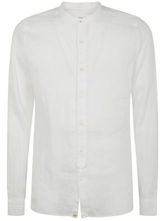 Tintoria Mattei Camicia Collo Guru Guru Neck Linen Shirt