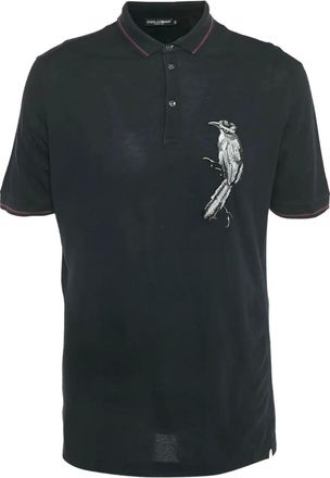 Dolce & Gabbana Polo con ricamo - Nero