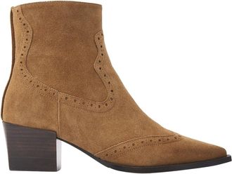 VIA VAI Kate Neil Enkellaarsjes - Dames - Cowboylaarzen - Bruin - 36 EU - Leer - Schoenen