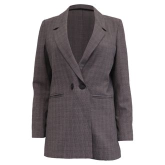 Anine Bing Madeleine Blazer In Brown Polyester