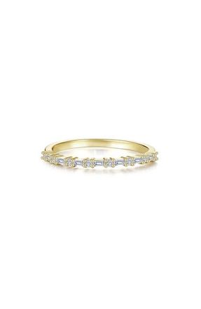 Lafonn Eden Minimalist Baguette Cut Simulated Diamond Ring in Gold at Nordstrom, Size 6