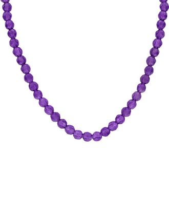 Rina Limor Silver 14.95 Ct. Tw. Amethyst Bead Necklace
