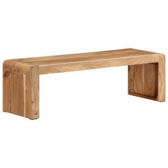 Berkfield Home TV Stand 110x33x33 cm Solid Wood Acacia in Brown | Size: 110 x 33 x 33 cm