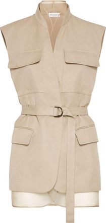 Brunello Cucinelli Monili waistcoat - Neutrals