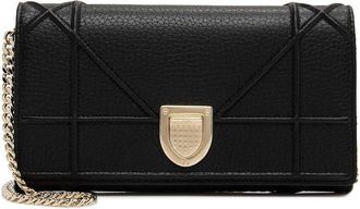 Dior Black Calfskin Diorama Wallet On Chain Clutch (Authentic Pre-Loved)