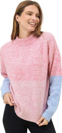 M&Co Womens Colourblock Knitted Jumper - Womens Pink