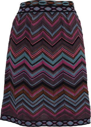 Missoni M Missoni Chevron Skirt in Multicolor Viscose