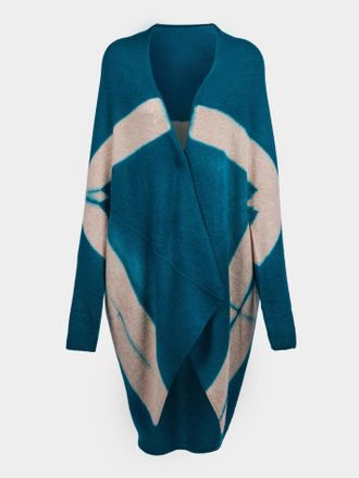 Suzusan Shibori Cashmere Upside-Down Cape One Size
