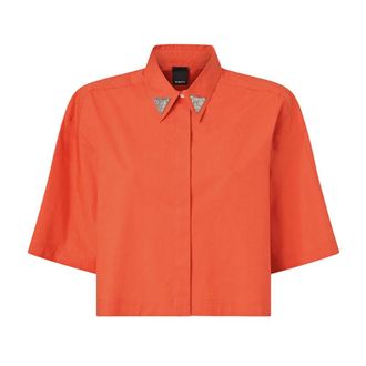 Pinko Shirts, female, Orange, Size: M Shirts