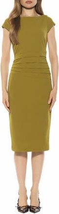 Alexia Admor Nyx Cap Sleeve Sheath Dress in Sage at Nordstrom Rack, Size X-Small