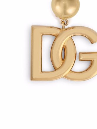 Dolce & Gabbana Logo Clip-On Earrings - Gold