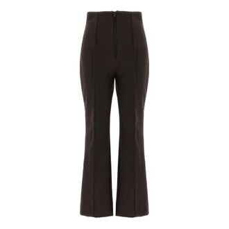 Fendi Broeken, Dames, Bruin, S, Leer, Ski Pants