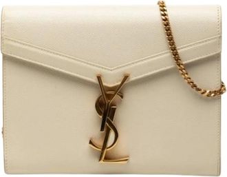 Saint Laurent Pre-owned Cross Body Bags, female, Beige, Size: ONE SIZE Pre-owned The Cassandra