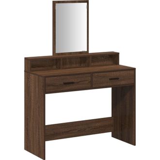 vidaXL Vidaxl - Dressing Table Brown oak 100 x 41 x 140 cm Engineered wood