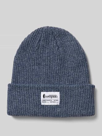 Cotopaxi Beanie mit Label-Detail in Mittelgrau, Gr&ouml;&szlig;e 1