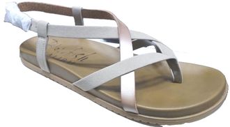Blowfish Womens Camden Flat Sandal, Gold, Medium Fit, UK 6