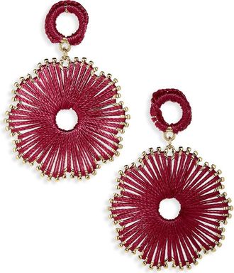 Natasha Corded Flower Drop Earrings in Fuchsia at Nordstrom Rack