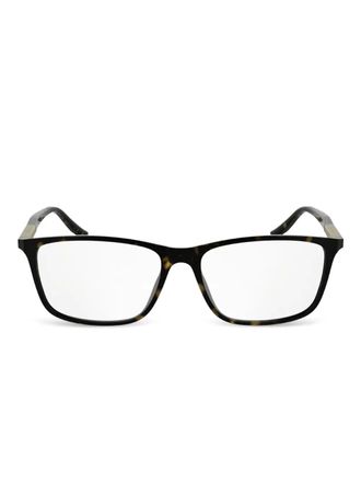 Calvin Klein rectangle-frame glasses - Brown