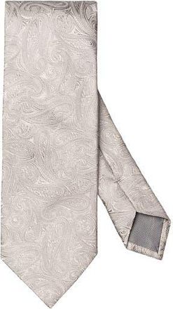 Eton Silver Paisley Silk Jacquard Tie at Nordstrom Rack