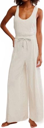 Free People Wait A Minute Romper In Oatmeal Combo