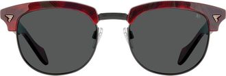 American Optical Sirmont 51mm Wayfarer Nylon Non Polarized in Vineyard Matte Black - Gyn at Nordstrom