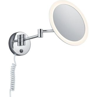 Trio Applique Led da Bagno Piccola con Specchio Tondo Retroilluminato View gd