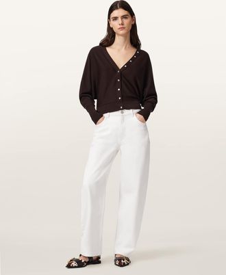 AllSaints Honor V-neck Merino Cardigan