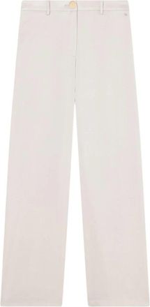 A|X Armani Exchange Regular Broek - Dames - Wijde Broeken - Beige - 2XS - Polyester - Broeken