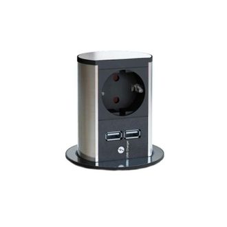 Bachmann Elevator 1xcee7/3 1xusb Charger Corriente 2,0m Cee7/7, 928.017