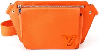 Louis Vuitton Orange Leather Sling Bag (Pre-Owned)