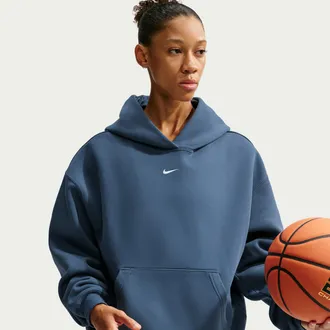 Nike Womens Therma-FIT Basketball Performance Hoodie in Blue | IO8305-438