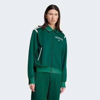 adidas Originals Mens Premium Track Top - Emerald - Size Medium