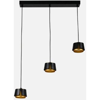Fabrilamp Regleta Domenica 3l Negro/oro 27w Led