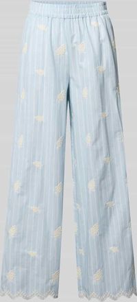 Oh April Hose mit Stitchings und elastischem Bund Modell Leni in Sky, Gr&ouml;&szlig;e XS