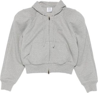 VETEMENTS Round Shoulder Zip-up Hoodie