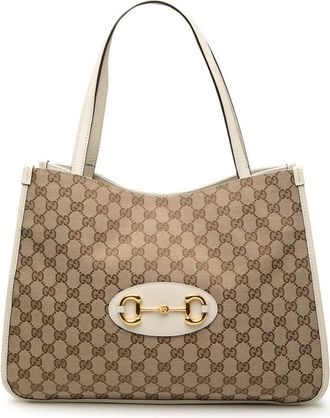 Gucci Pre-owned Gucci Medium GG Canvas Horsebit 1955 Tote Ladies JVREB5G72P6QJZT1