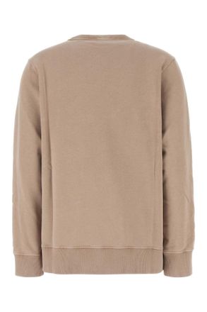 Fendi Womens Cappuccino Cotton Oversize Sweatshirt Sabbia Exterior: Felpe