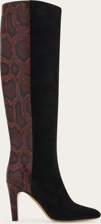 Ferragamo Donna Stivale con tacco Nero Taglia 36.5