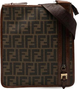Fendi Pre-owned Vertical Crossbody Bag - Dames - Vintage Schoudertas - Bruin - ONE Size - Vintage