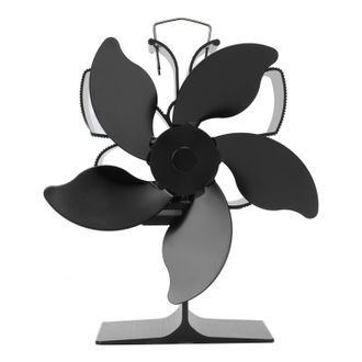 OEM Ventilador De Chimenea Accionado Por Calor, Ventilador De Estufa Negro De 5 Aspas, Potencia T&eacute;rmica, Resistente A Altas Temperaturas, Ecol&oacute;gico, Ahorr