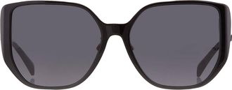 Versace Dark Grey Butterfly Ladies Sunglasses VE4449D GB1/87 58
