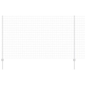 Berkfield Home Euro Fence with 10 U Posts Silver 1, 4x10 m Steel
