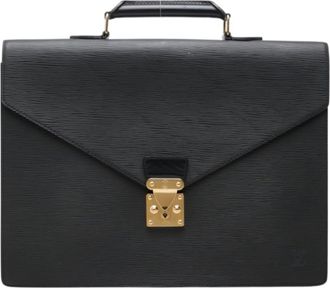 Louis Vuitton Epi Black Noir Leather Briefcase (Pre-Owned)
