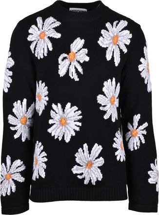 Moschino Crew Neck Sweater - Black
