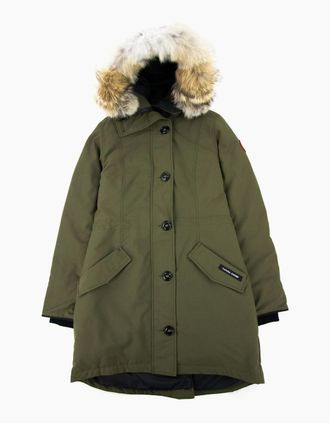 Canada Goose Womens Canada Goose Rossclair Ladies Parka Military Green - Size: 10/8