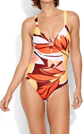 Seafolly Cut Copy Maillot One Piece In Tangelo