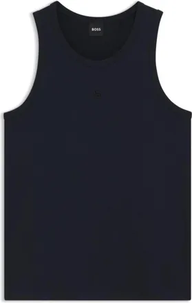 BOSS Slim-fit tank top in cotton, modal, and silk