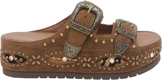 Kurt Geiger Western Buckle Platform Sandals